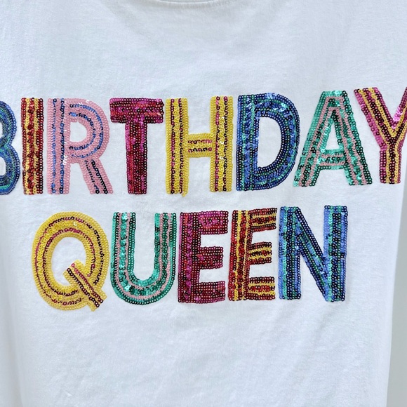 White 'Birthday Queen' T-Shirt - Picture 8 of 10